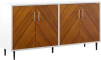 Walker Edison Fehr Modern 4 Door Bookmatch Buffet