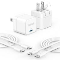 Anker USB-C Charger Block with Cable 2 Pack