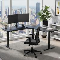 Inbox Zero Kodee L-Shaped Adjustable Desk
