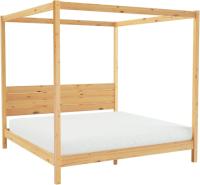 Walker Edison King Minimalist Slatted Bedframe
