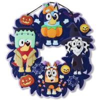 Ruz Bluey Door/Wall Decoration Embossed Metal Halloween Wreath