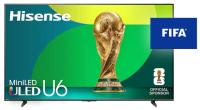 65in Hisense U6 MiniLED Smart TV with FIFA Voucher