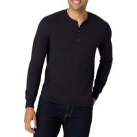 Hanes Originals Mens Tri-Blend Long Sleeve Henley T-Shirt