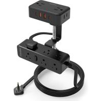 Hopow Dual Layer Desk Clamp Power Strip