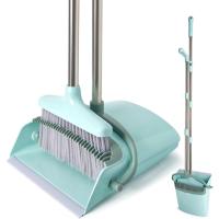 Broom and Dustpan Set with Cleaning Teeth