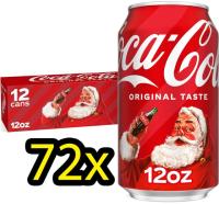 Coca-Cola Soda Soft Drink Cans 72 Pack
