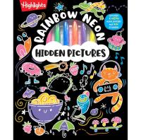 Rainbow Neon Hidden Pictures Puzzle Book