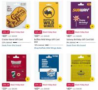 Several Gift Cards on Amazon Discounted by