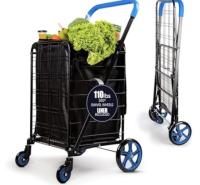SereneLife Large Folding Utility Shopping Cart