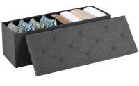 EDX 43in Folding Storage Ottoman Bench
