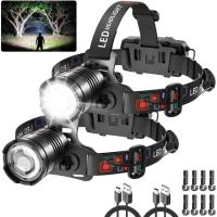 LNRYY High Lumen Rechargeable Headlamp