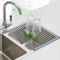 Seropy Over Sink Roll Up Dish Drying Rack