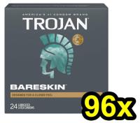 Trojan Bareskin Thin Premium Condoms 96 Pack
