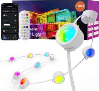 Fitop RGB Smart Permanent Outdoor String Lights