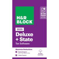 HR Block 2025 Tax Software Deluxe + State