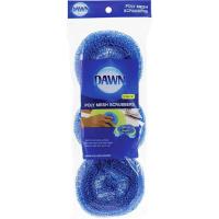 Dawn Non-Scratch Poly Mesh Round Scrubber Sponges