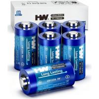 HW CR123A 3V Lithium Batteries 6 Pack