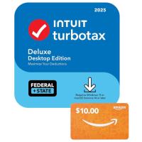 TurboTax 2025 Deluxe with State with Amazon Credit