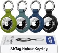 Apple AirTag Holder Keychain 4 Pack by Peston