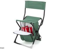 Arrowhead Outdoor Backrest Stool with Cooler Bag