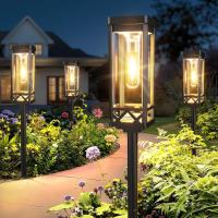 Kooper Taller Solar Pathway Lights Outdoor 8 Pack