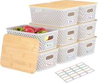 Anysig Stackable Plastic Storage Bins