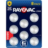 Rayovac 2032 Lithium Coin Cell Batteries 8 Pack
