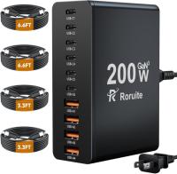 Roruite 10-Port USB-C and USB Charging Station
