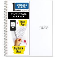 Five Star Spiral Notebook 1 Subject