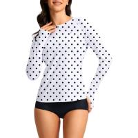 Santiny Rash Guard UPF50 SPF Long Sleeve Swimsuit