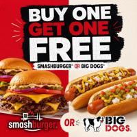 Smashburger Burger or Big Dog Buy One Get One Free