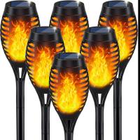 IkeeRuic Torch Solar Lights 6 Pack