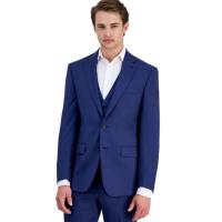 Calvin Klein Mens Slim-Fit Wool-Blend Stretch Suit Jacket