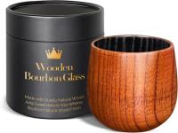 Charred Wooden Bourbon Drinking Glass