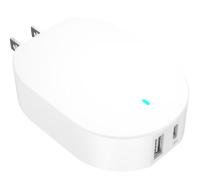 onn 32W Dual USB-C and USB-A Port Wall Charger