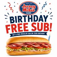 Jersey Mikes Birthday Reward 2026  Get a Sub on Your Birthday