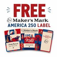 Free Makers Mark Label Customized America 250