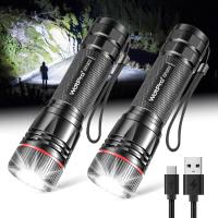 WdtPro Rechargeable Flashlights 2 Pack