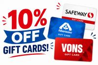 Safeway and Albertsons Gift Cards