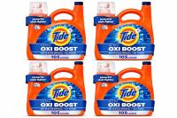 Tide Ultra Oxi Boost Liquid Laundry Detergent 4 Pack