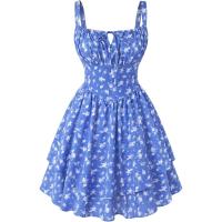 Scarlet Darkness Floral Mini Corset Dress
