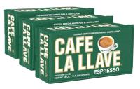 Cafe La Llave Espresso Ground Coffee 3 Pack