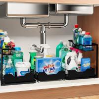 Under Sink Organizer by Snuvid 3 Pack