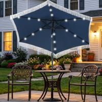 Autlaycil 7.5ft Fringe Patio Umbrella