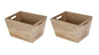 Better Homes and Gardens Wood Storage Bin 2 Pack