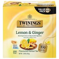 Twinings Lemon and Ginger Herbal Tea 100 Pack