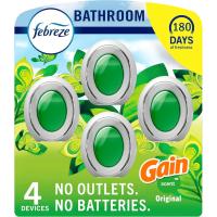 Febreze Bathroom Air Freshener Gain 4 Pack