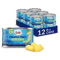 Dole Pineapple Tidbits 12 Pack