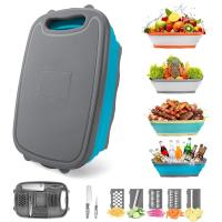 Gintan Collapsible Camping Cutting Board and Basket