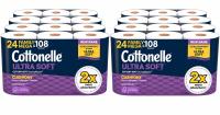 Cottonelle Ultra Soft or Clean Toilet Paper 48 Rolls